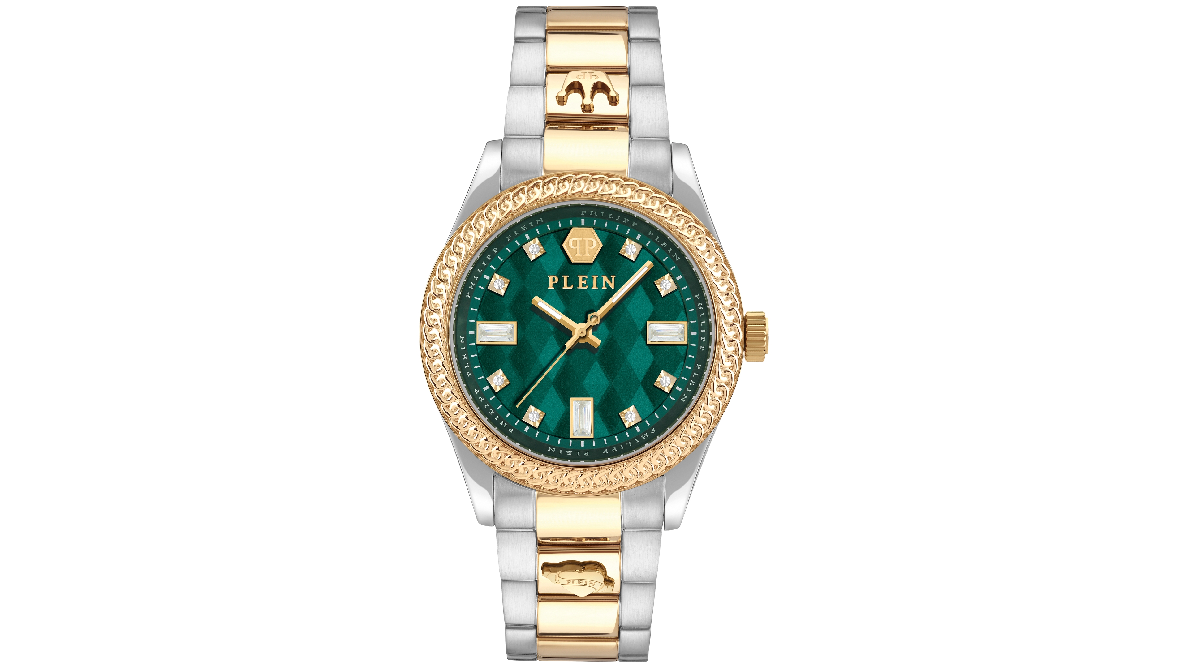 Philipp Plein Women's Queen Crystal Two-Tone Stainless Steel Bracelet Watch 38mm