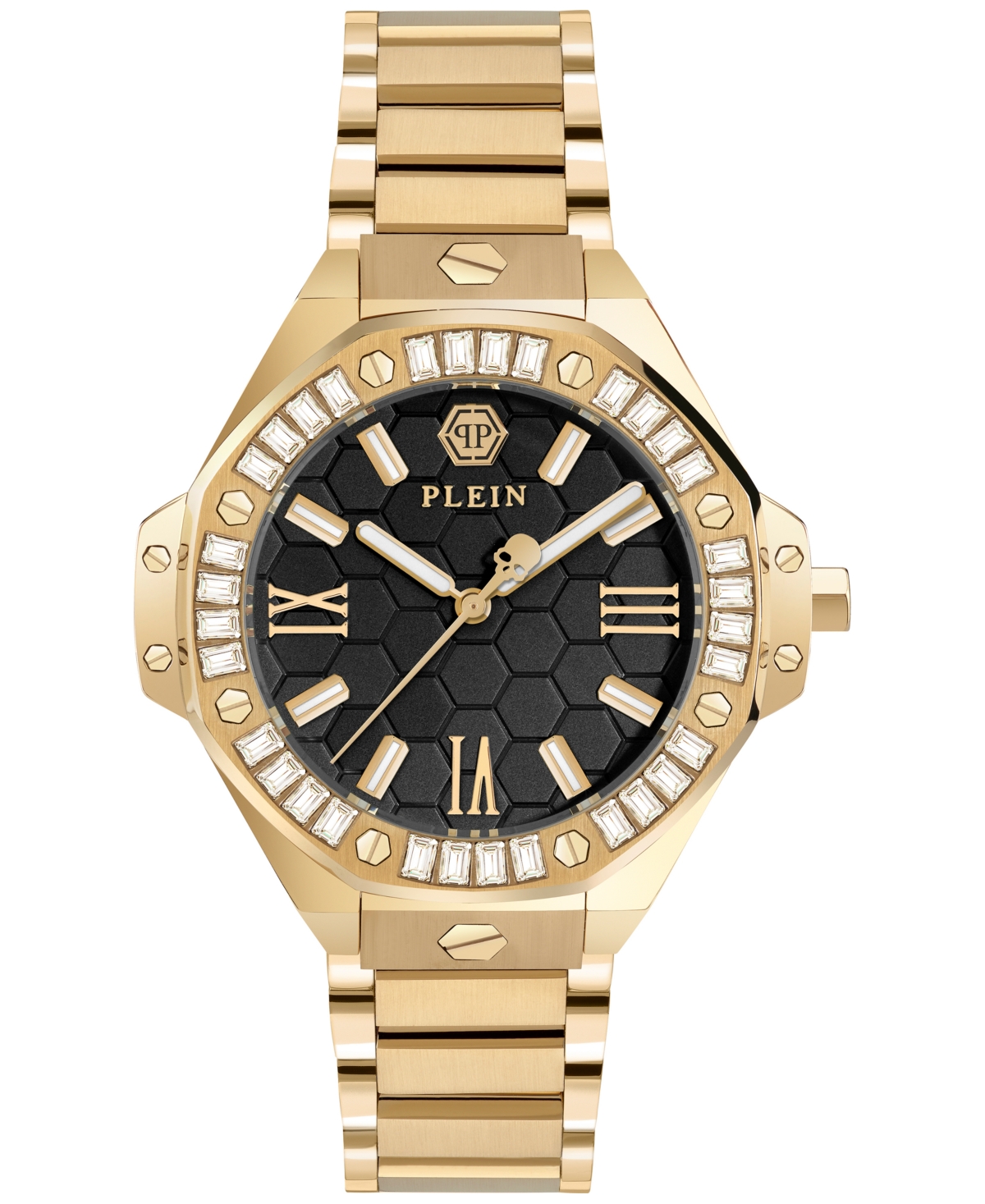 Philipp Plein Stainless Steel Watches Plein Lady Royal In Gold