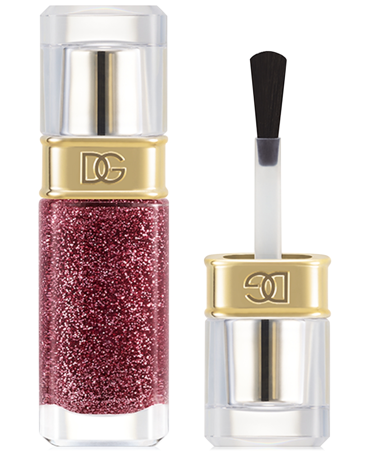 Dolce & Gabbana Nailed It! Quick-dry Lasting Nail Lacquer In 05 Superstar - Clear Base With Rose Pink