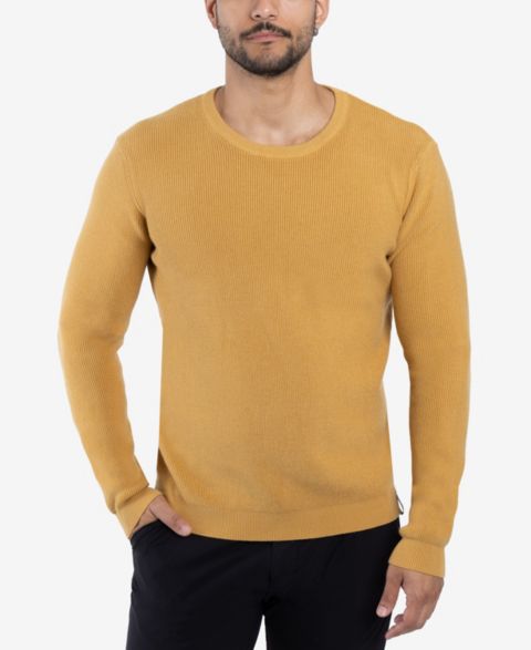 Мужской свитер SPRING + MERCER Ribbed Crew Neck, цвет: Медный