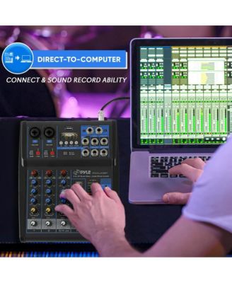 4-Channel Bluetooth Pro Audio DJ Sound Mixer