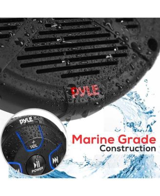 Waterproof-Rated Marine Speaker Kit, 6.5" Speakers, 600 Watt with Bluetooth