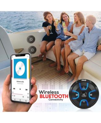 Waterproof-Rated Marine Speaker Kit, 6.5" Speakers, 600 Watt with Bluetooth