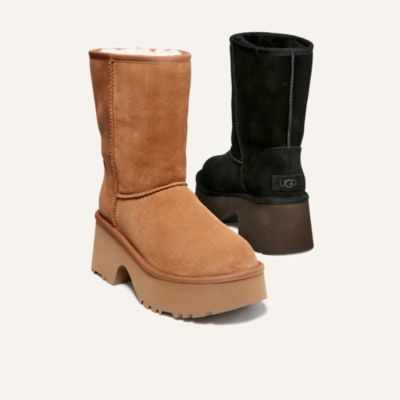 ロングブーツ UGG W classic shorts new heights suede boots.usa reference UGG® Women's Classic Short New Heights Booties - Macy's