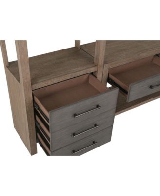 Portmore 60" Wood 3PC TV Console Set (60" Console, 2 Piers)