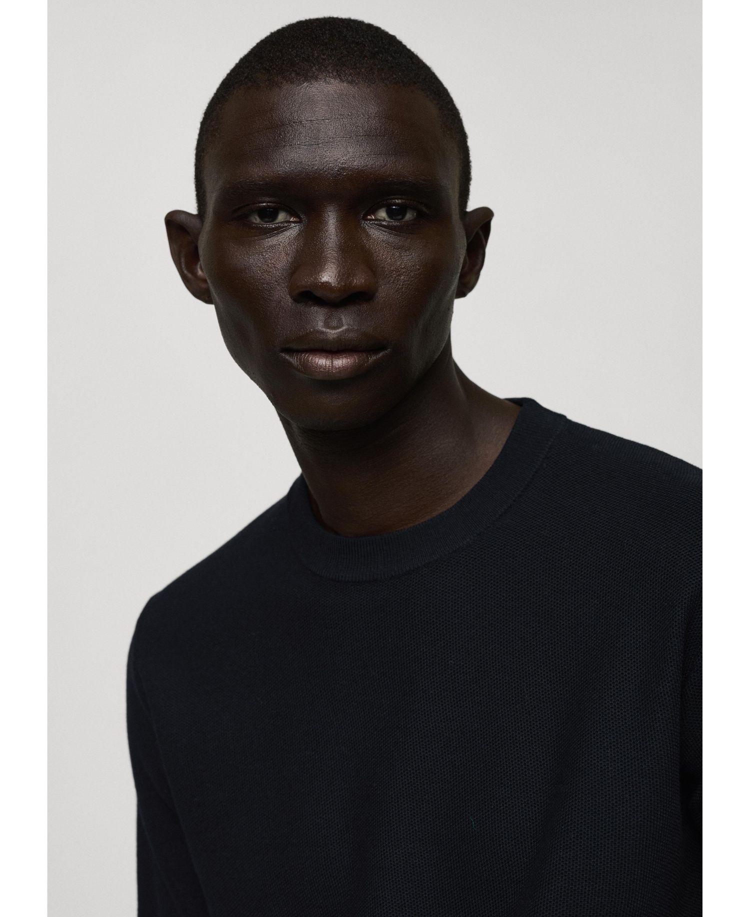 Men's Fine-Knit Cotton Sweater