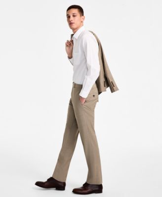 Men's Wool-Blend Stretch Classic-Fit Suit Separates Pant 