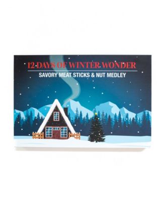 12 Days of Winter Wonder Savory Meat Sticks Nut Medley Advent Calendar, 12 Piece