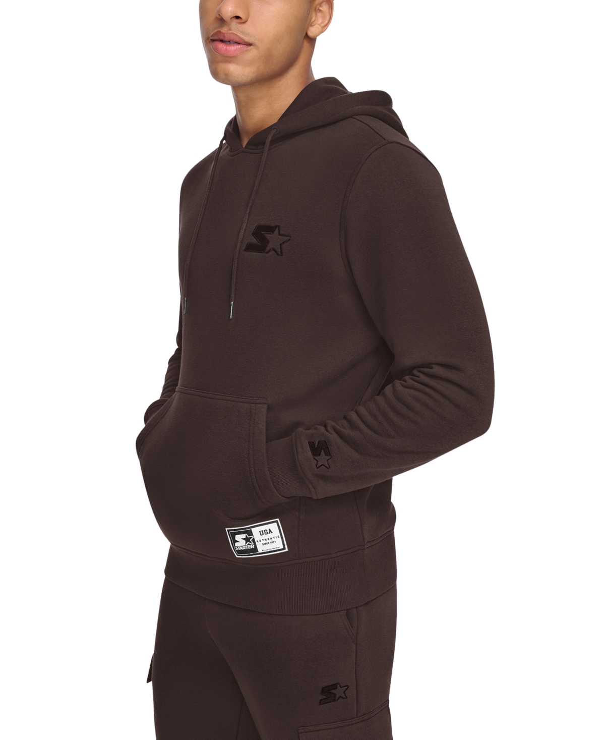 Starter Men's Classic-Fit Embroidered Logo Fleece Hoodie