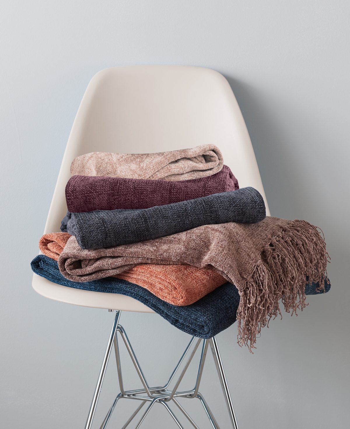 Ella Jayne Classic Weave Chenille Throw, 50" X 60" In Clay