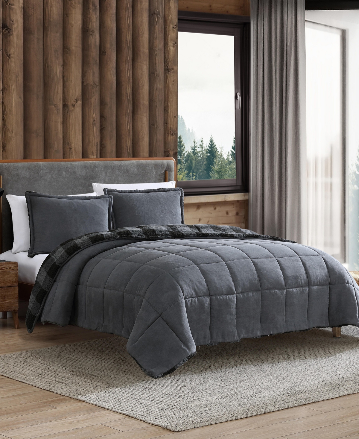 Eddie Bauer Cabin Plaid Reversible 2-Pc. Comforter Set, Twin