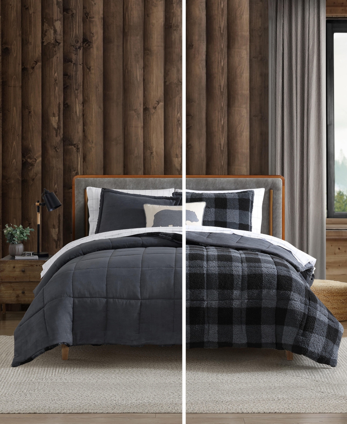 Eddie Bauer Cabin Plaid Reversible 3-Pc. Comforter Set, Full/Queen