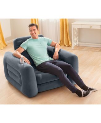 Inflatable Pull Out Sofa Chair Sleeper/Twin Sized Air Mattress (2 Pack)