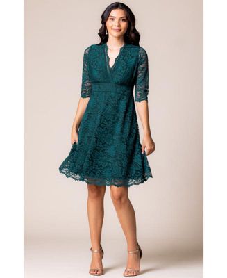 Women's Mademoiselle Lace Cocktail Dress with Sleeves