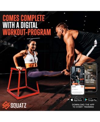 3-Piece Plyometric Platform Box Set With Anti-Skid Rubber Surface