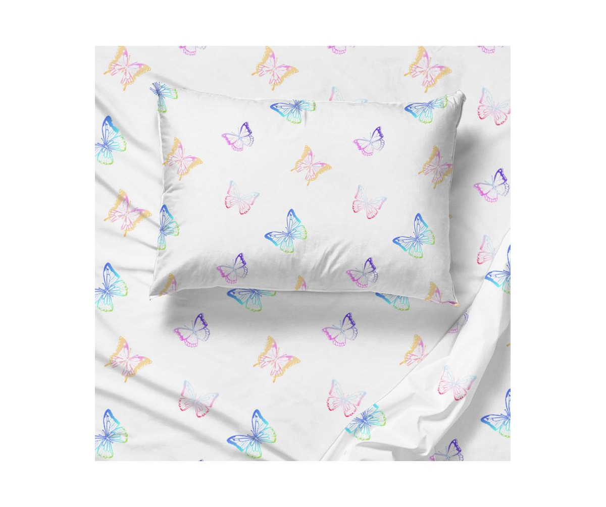 Saturday Park Ombre Butterflies 100% Organic 2 Pack Cotton Pillowcase