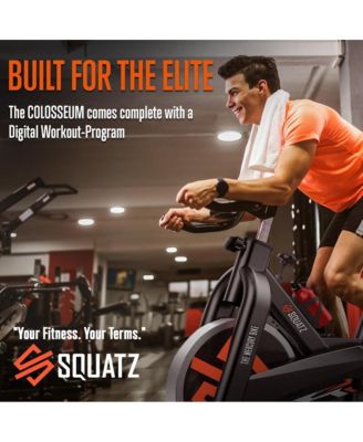 Stationary Cycling Bike Exerciser With Adjustable Resistance and LCD Display