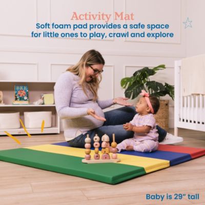 SoftZone 4-Section Rainbow Runway Activity Mat, Assorted