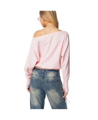 Women's Off Shoulder Oversized Sweater