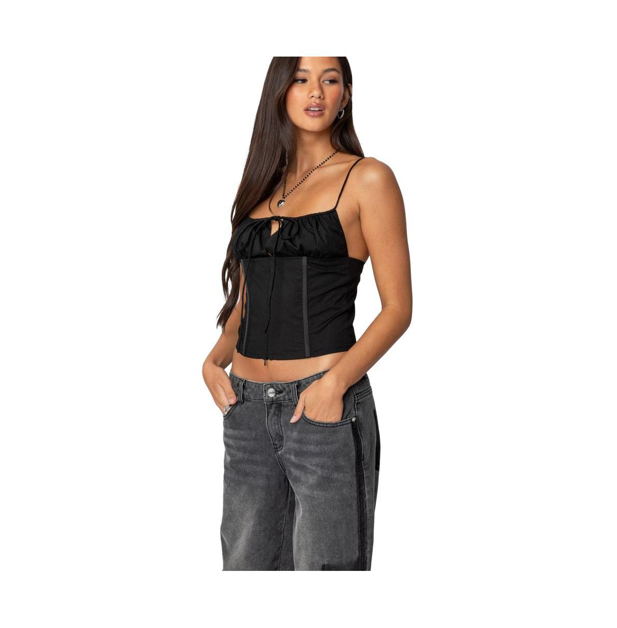Edikted Women's Trinitie Poplin Corset