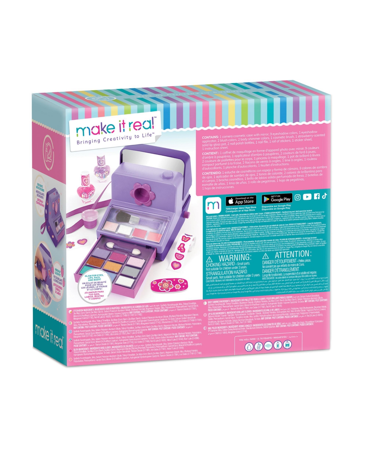 Make It Real Instant Glam Cosmetic Case In Multi