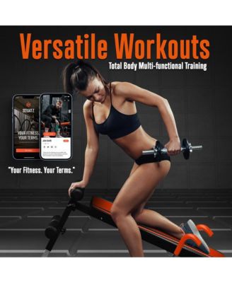 Supine Board with Handrail, Multifunctional Abdominal Retractor for Sit-Up Fitness