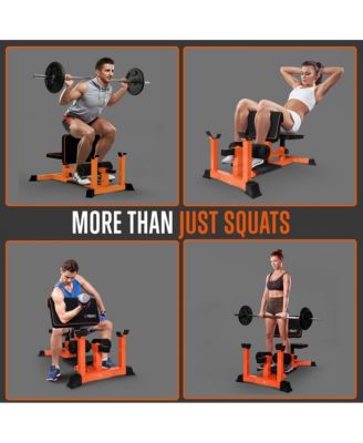 Multi-Function Sissy Squat Machine With Adjustable Squat Bench