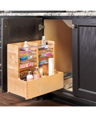 30" Wood Vanity Base Cabinet Organizer w/ Soft-close, 441-15VSBSC-1