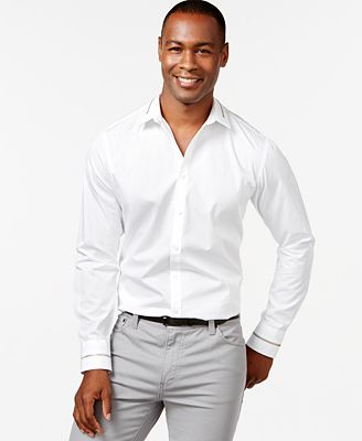 INC International Concepts Snyder Long-Sleeve Shirt, Created for Macy's ...