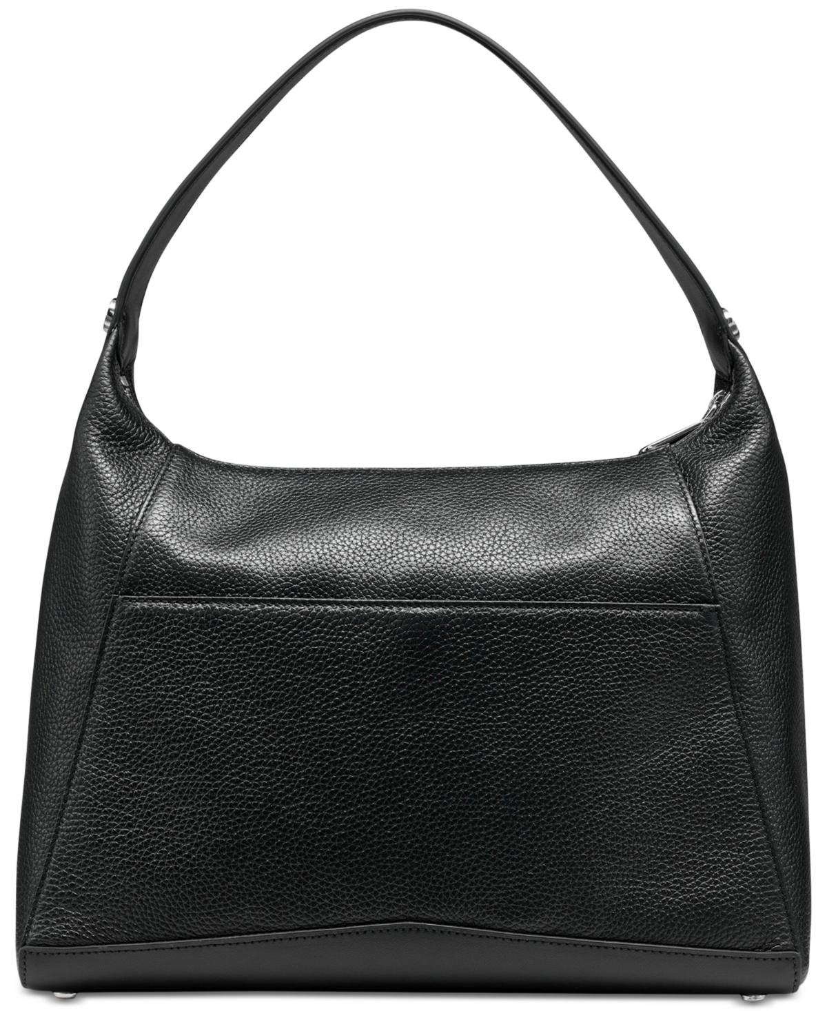 Karl Lagerfeld Paris Lunette Medium Leather Hobo -silver