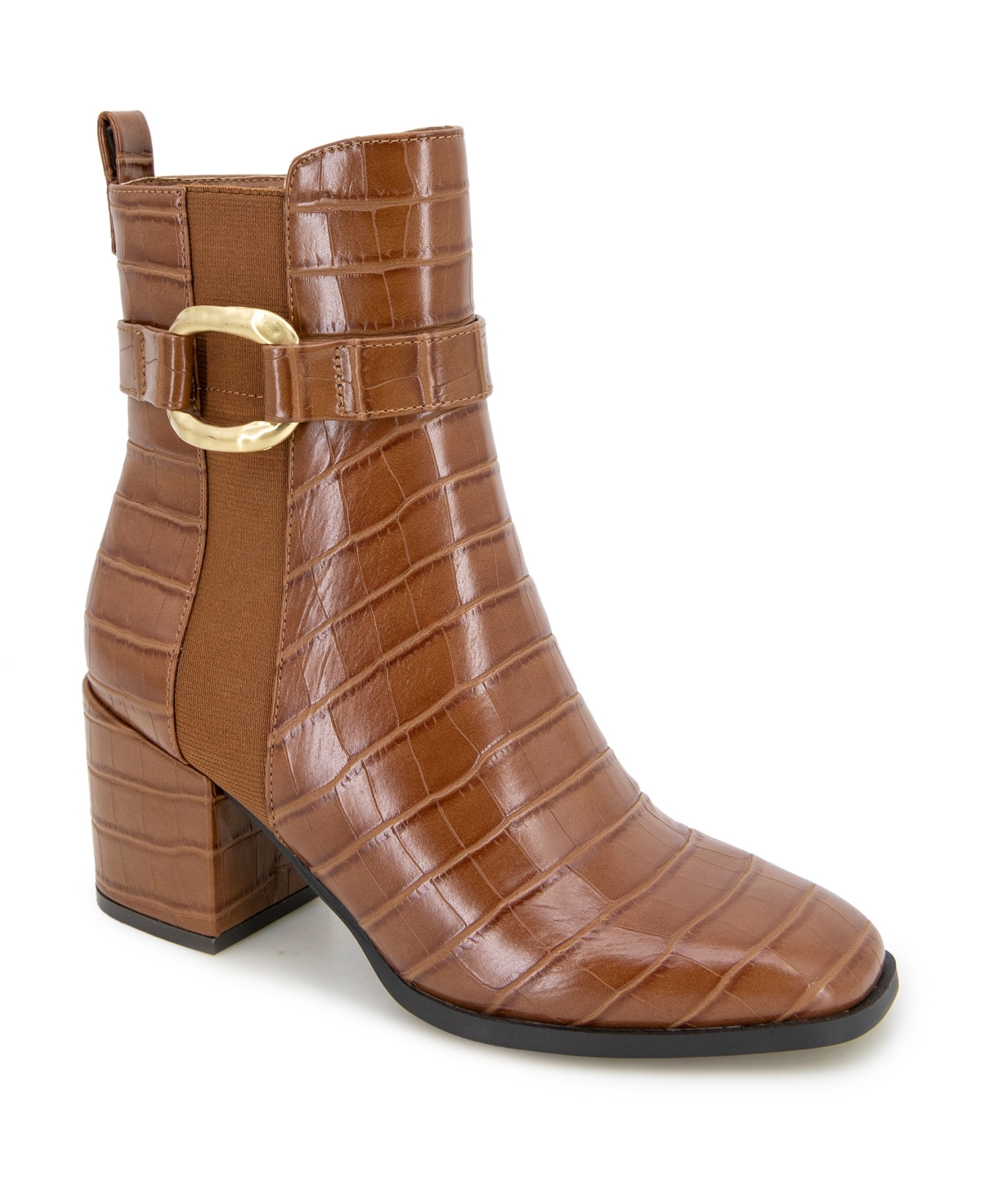 Women's Emerson Block Heel Boots - Luggage Croco