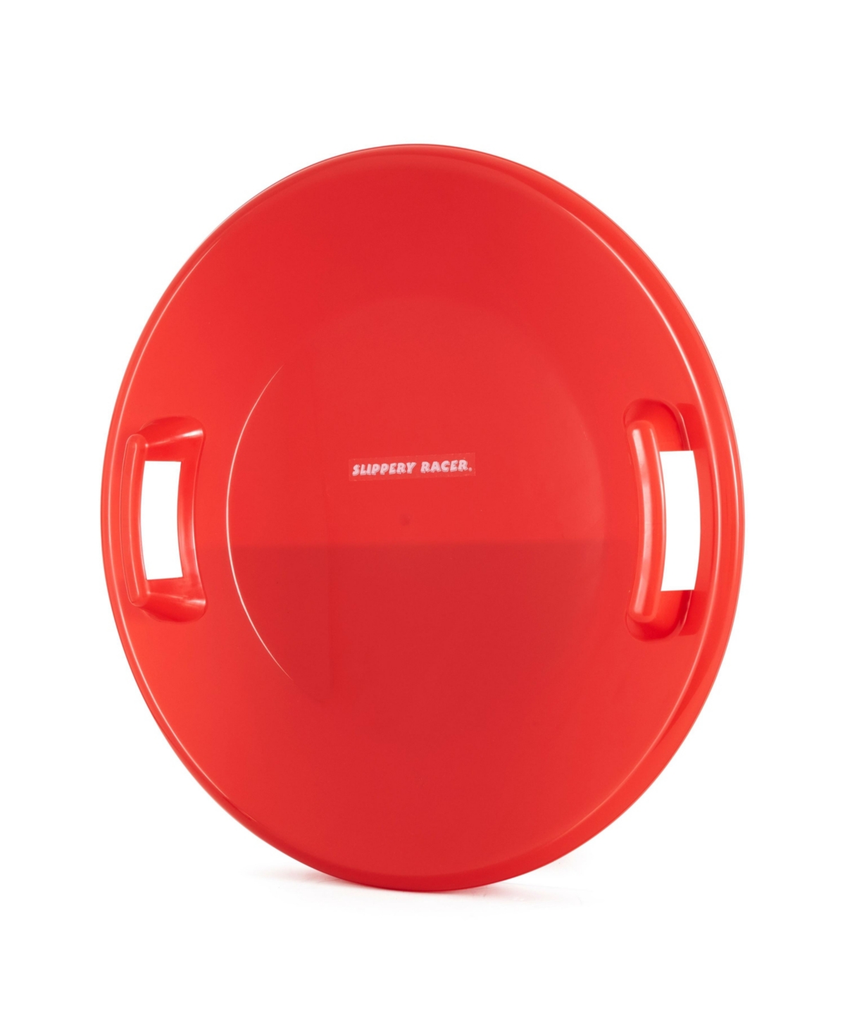 Slippery Racer Downhill Pro Adults and Kids Saucer Disc Snow Sled,(2 Pack) - Red