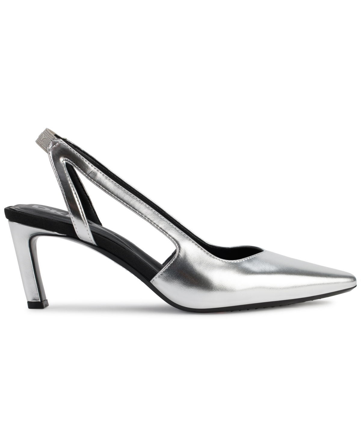 Dkny Carson Pointed Toe Slingback Pump In Silver