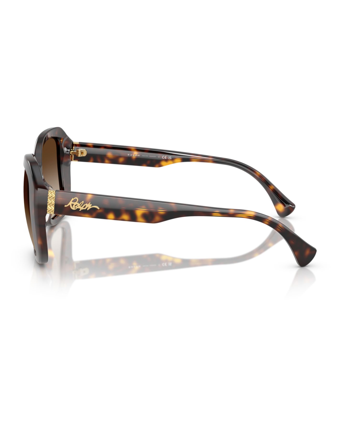 Женские солнцезащитные очки Ralph by Ralph Lauren Sunglasses RA5321U, цвет: Блестящий чёрный — фото 7