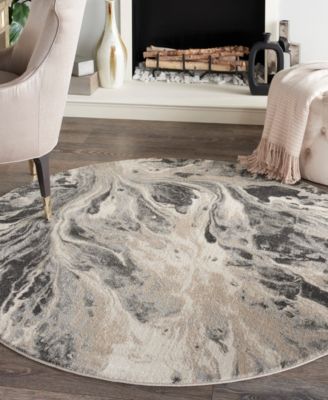 Elegance FAR01 3'10"x3'10" Round Area Rug