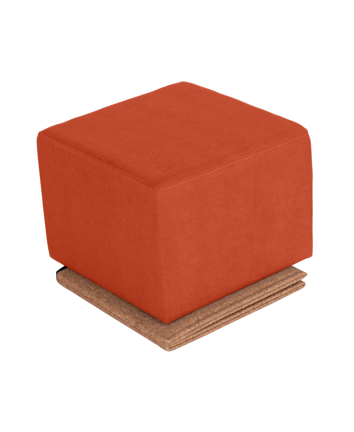 Seville Classics The Vineyard Collection Cork Storage Ottoman In Burnt Sienna