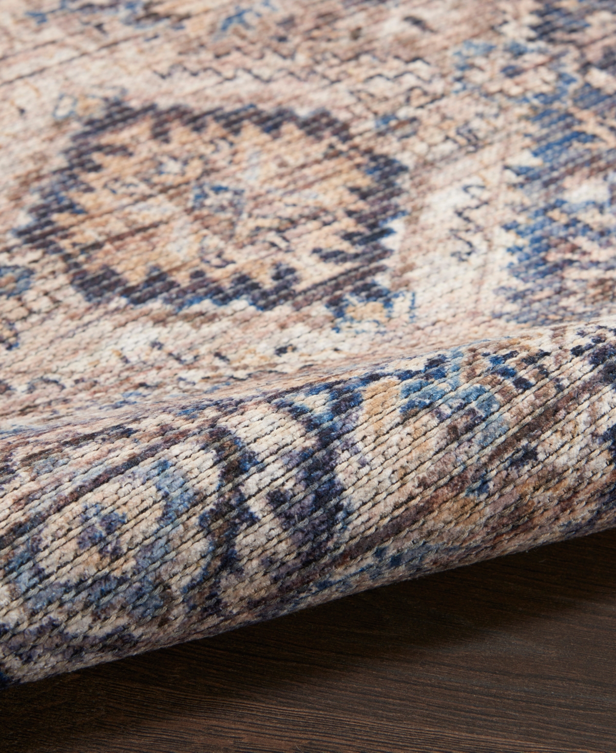 Nicole Curtis Machine Washable Series 1 SR103 2'2''x8' Area Rug - Tan