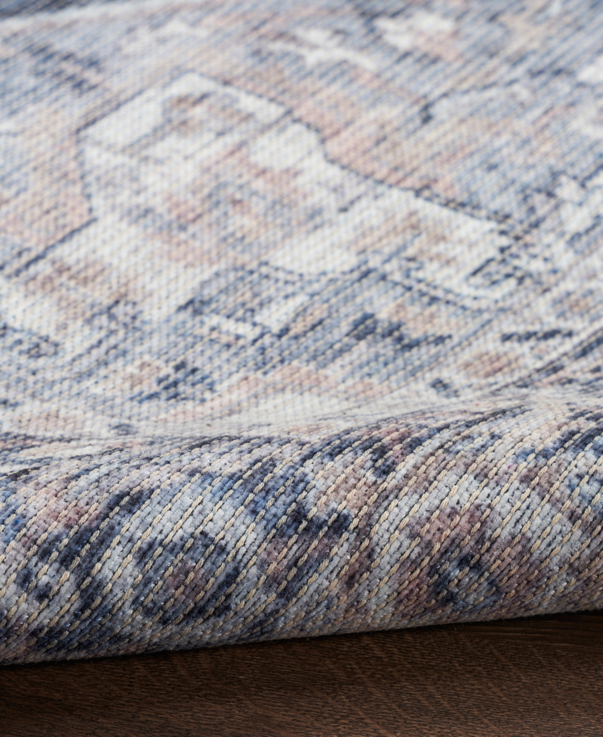 Nicole Curtis Machine Washable Series 1 SR101 5'3''x7'3'' Area Rug -Navy