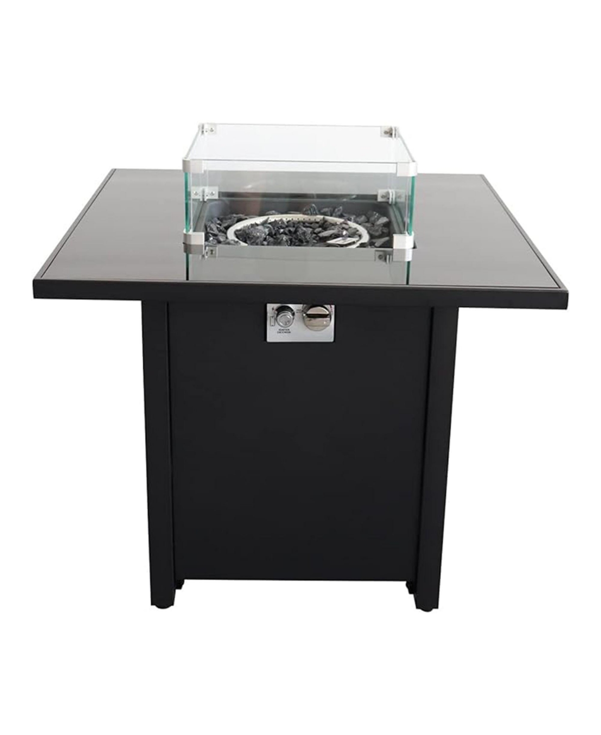 Mondawe Outdoor Fire Pit for Outdoor Home Garden Backyard Fireplace (30 SteelColor) - Black