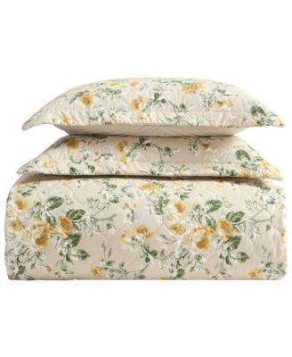 Roses Reversible 3-Pc. Quilt Set, King