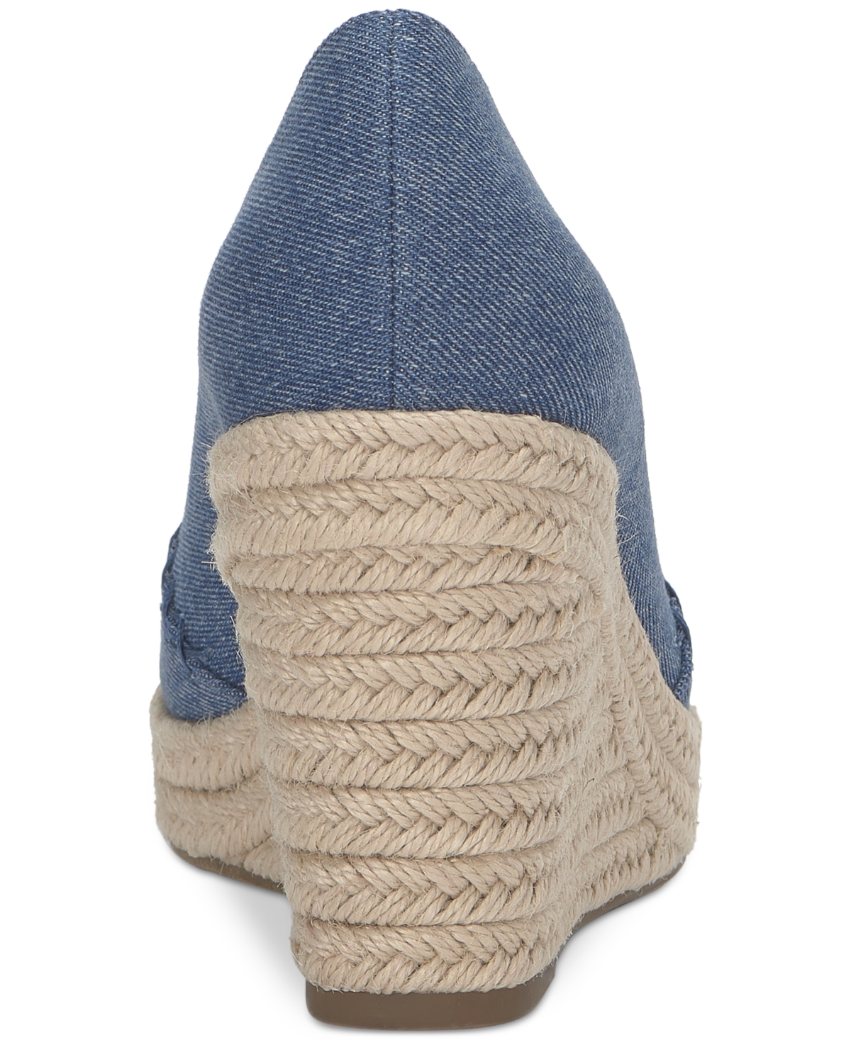 Shop Lucky Brand Women's Imula Platform Espadrille Wedges In Blue Denim Multi