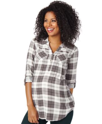 Motherhood Maternity - Maternity Plaid Shirt