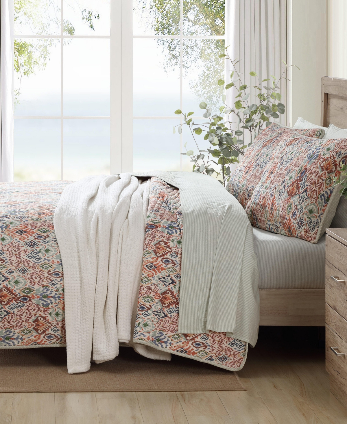 Tommy Bahama Home Ikat Tropics Reversible -Pc. Quilt Set