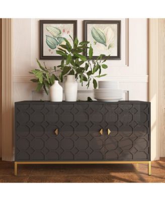 Freestanding Storage Cabinet 3-Door Accent Cabinet