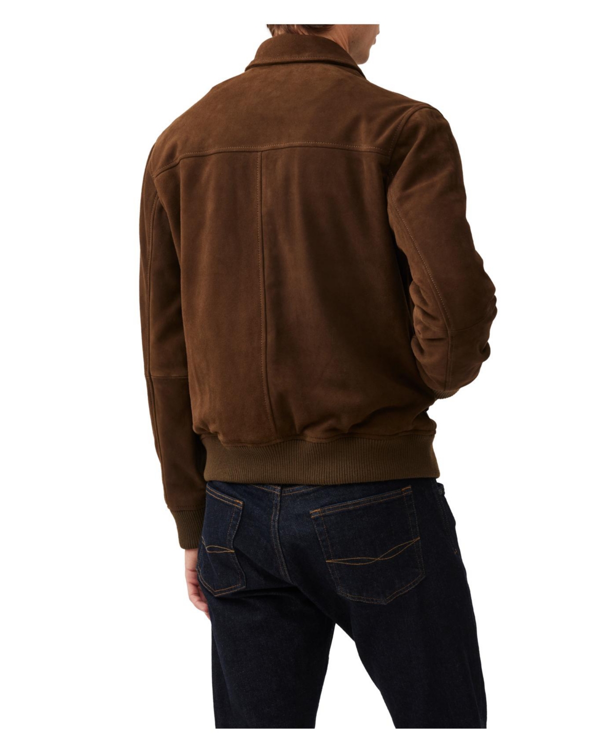 Redvale Sheepskin Suede Bomber Jacket