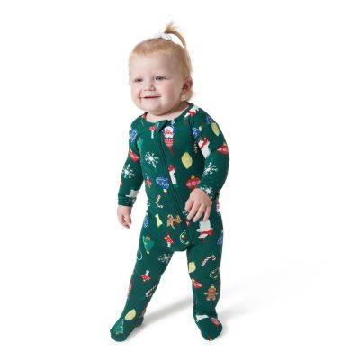 Toddler Boys Holiday Family Pajamas Neutral One Piece Pajamas