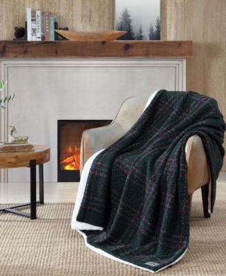 CLOSEOUT! Capitol Hill Plaid Boucle Throw, 70" X 50"