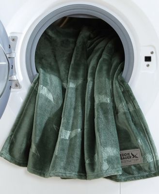 Eddie Bauer Carved Ultra Soft Plush Throw, 70" X 50"