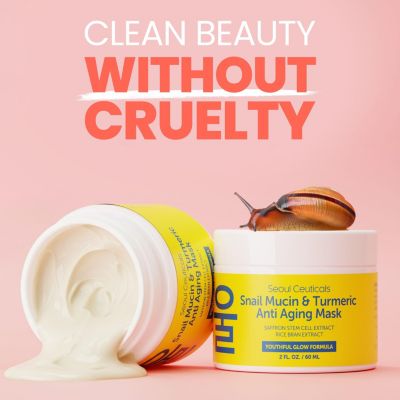 Korean Skin Care Snail Mucin & Turmeric Mask K Beauty Skincare