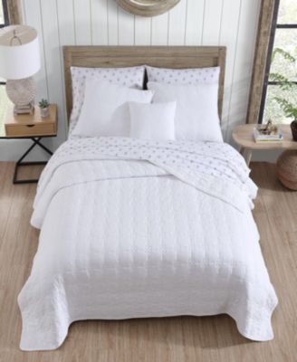 Floral Trellis Cotton 4-Piece Quilt Set